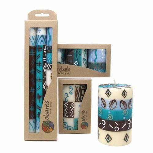 Hand-Painted Candles - Maji Set of 3