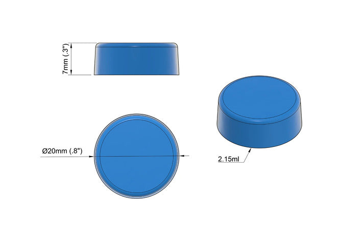 Coin Silicone Mold with 130 forms 3.75mL