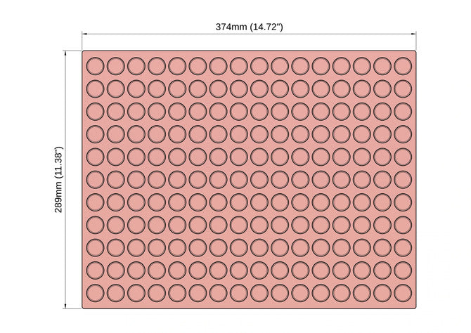 Coin Silicone Mold with 130 forms 3.75mL