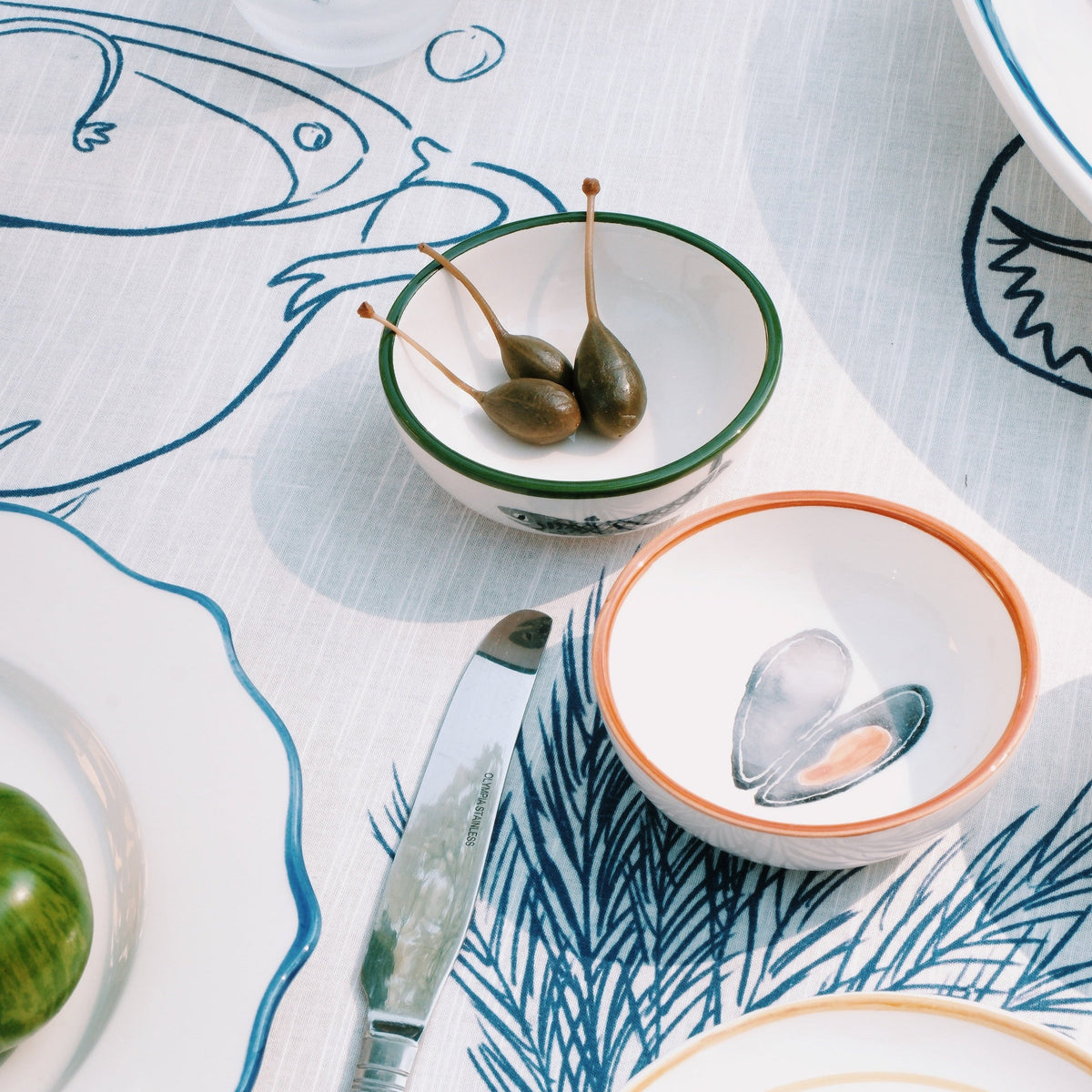 Ceramic Sardine Tapas Bowl | 10.5cm