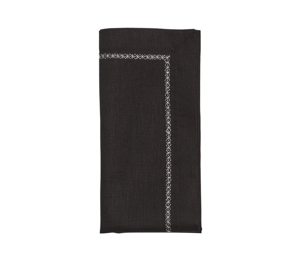 Classic Napkin in Black, Set of 4