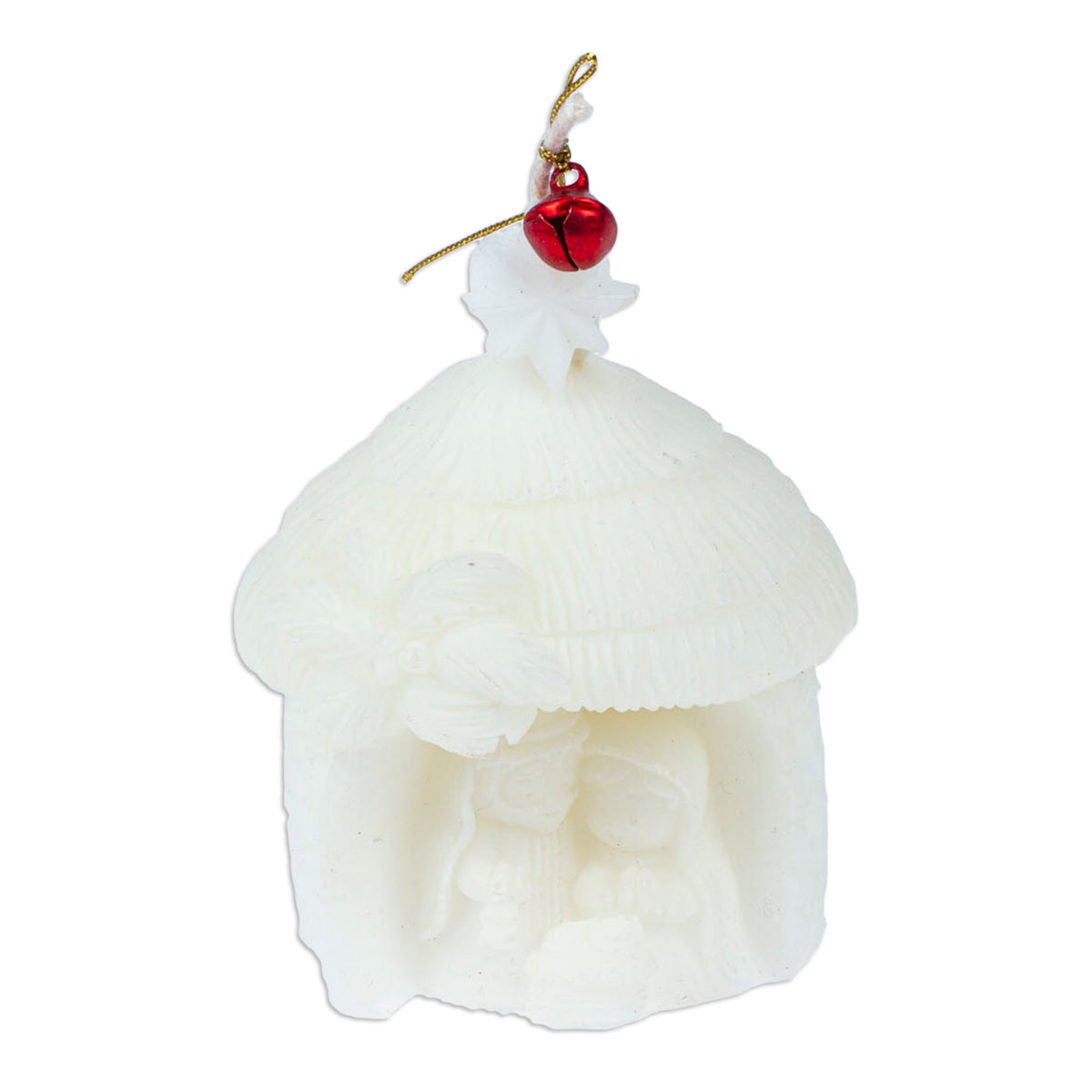 Handcrafted Nativity-Shaped Paraffin Wax Candle from Mexico - Nativity Light