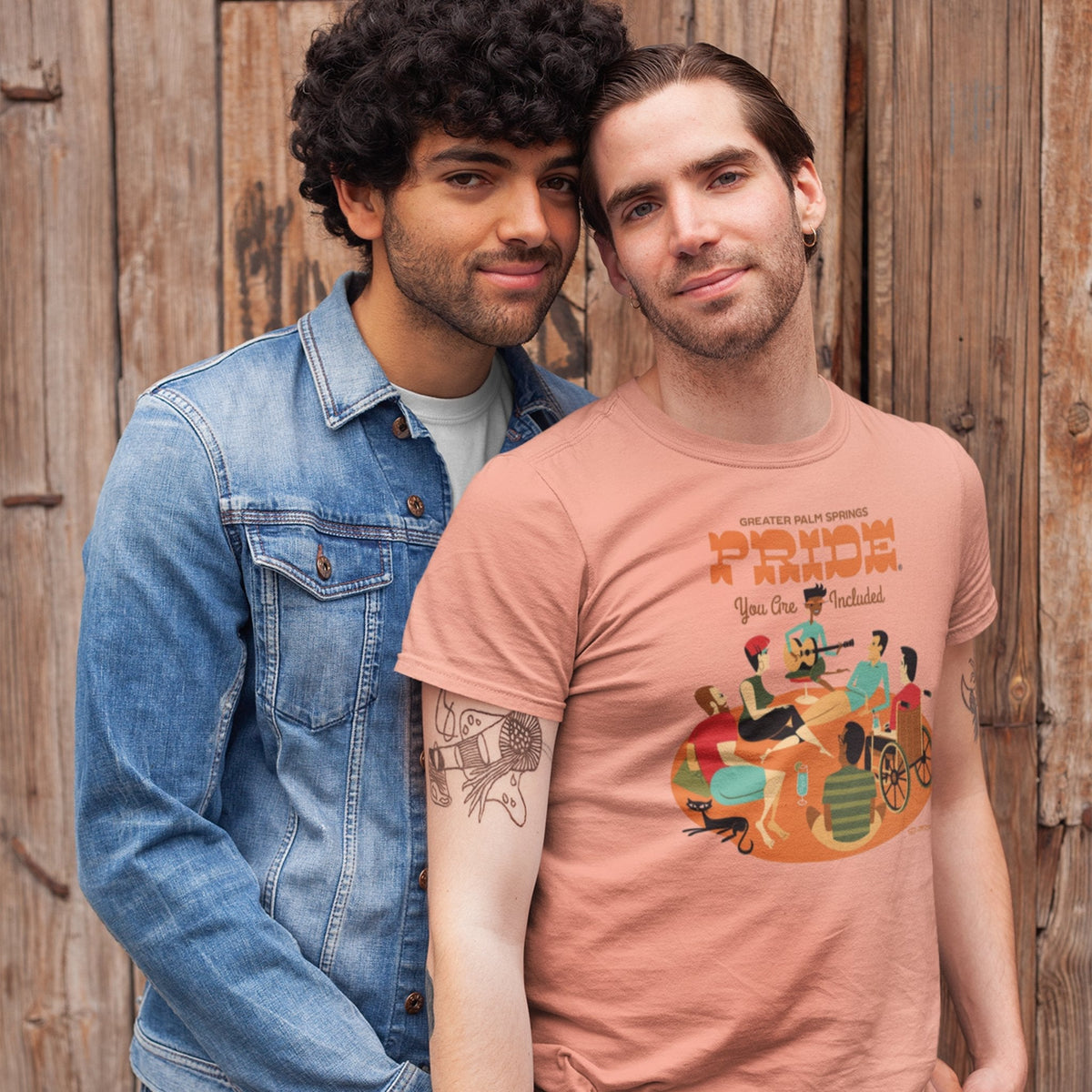 Palm Springs Pride Unisex T-shirt by Shag - Sunset